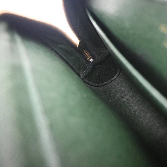 LOUIS VUITTON LV Logo BAIKAL Clutch Hand Bag Taiga Leather Epicea M30184 66KB262 - Picture 12 of 15